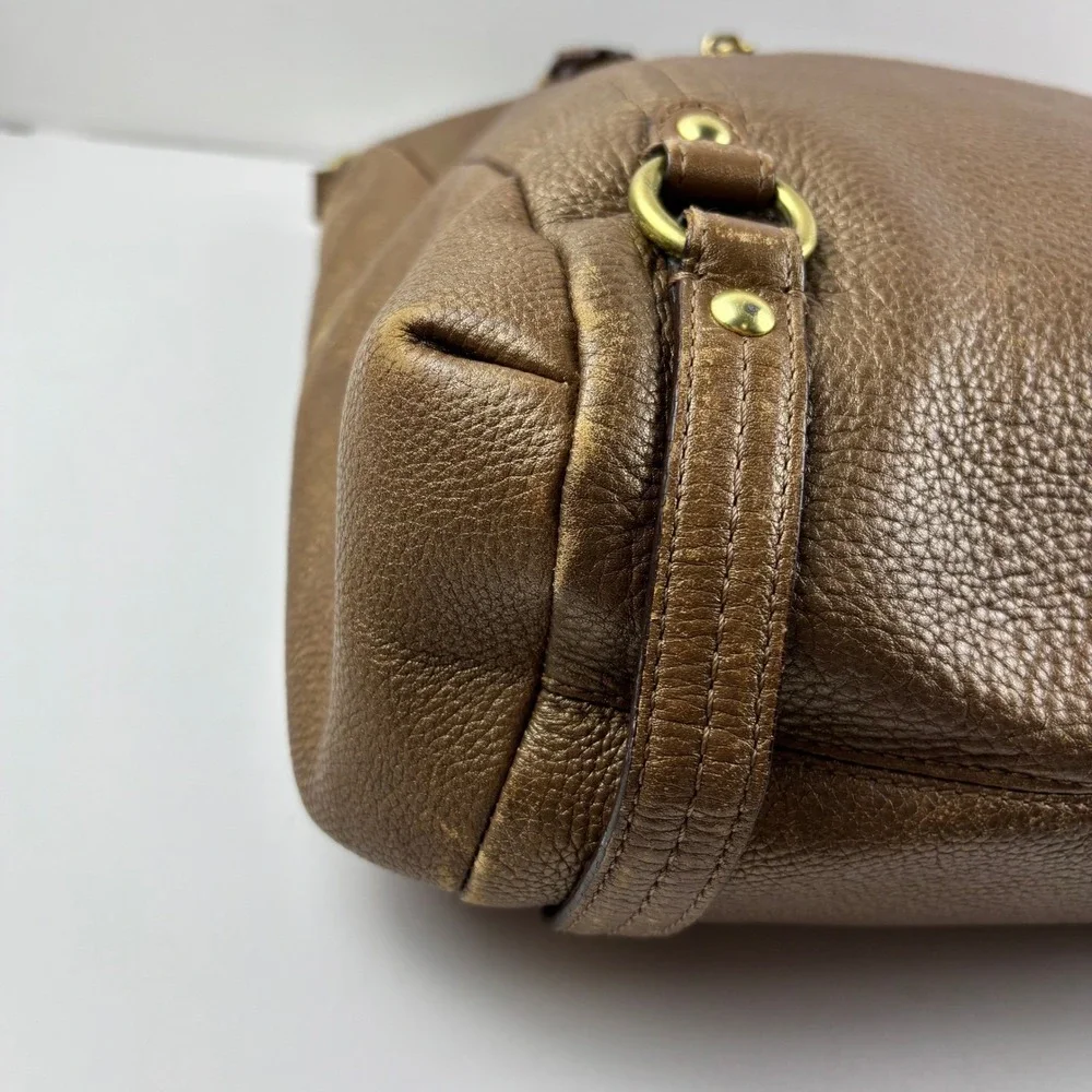 Coach Alexandra Convertible Shoulder Bag Bronze Metallic Leather‎ Boho F17566